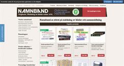 Desktop Screenshot of namnband.se