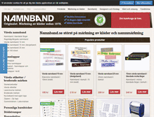 Tablet Screenshot of namnband.se